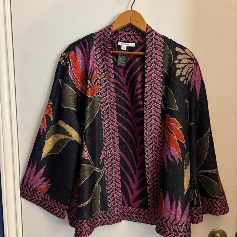 Chicos jacket in a Japanese print.